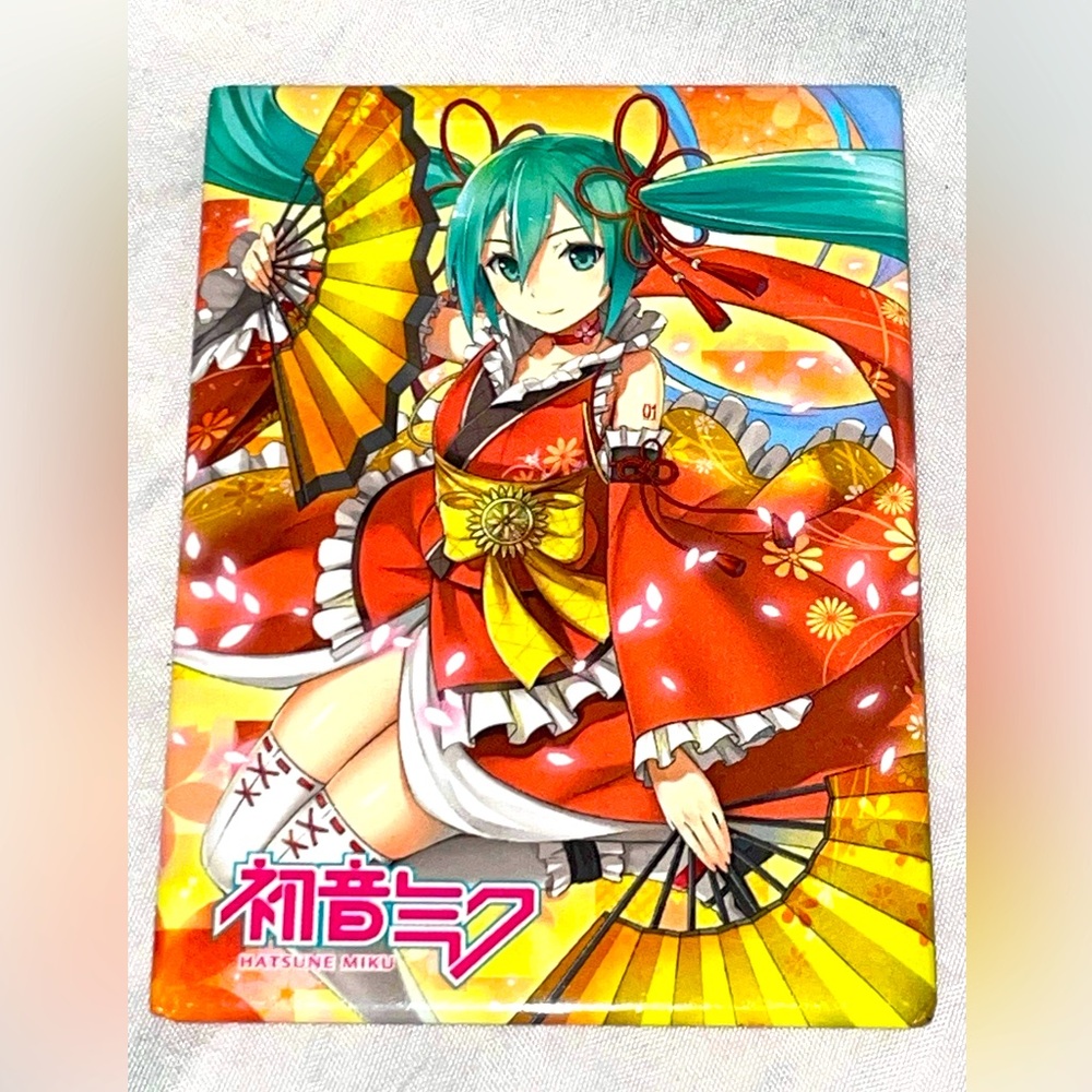 Hatsune Miku double fan style 16th anniversary _ ANIME colorful magnet